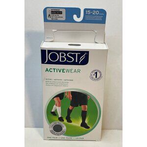 Jobst Activewear Compression Socks XL 15-20 Mmhg knee high closed toe cool black